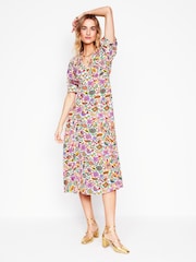 Boden Pink Rosie Godet Tea Dress - Image 5 of 6