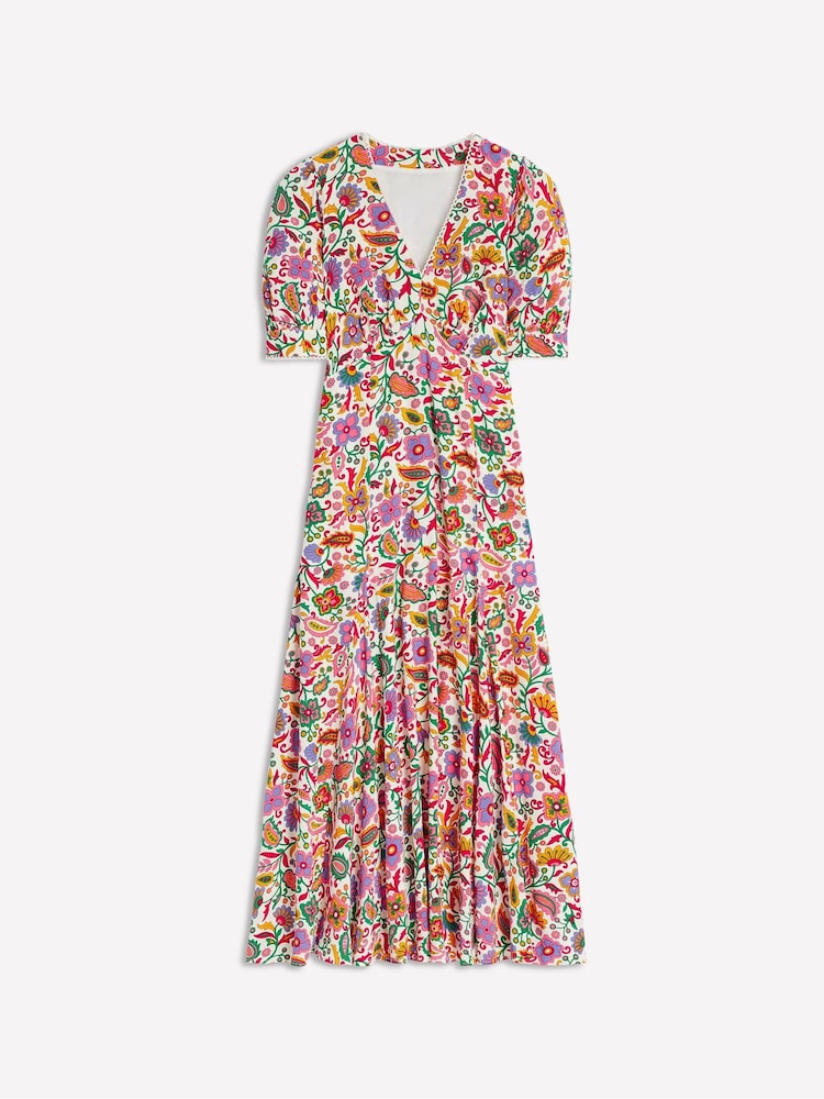 Boden Pink Rosie Godet Tea Dress - Image 6 of 6