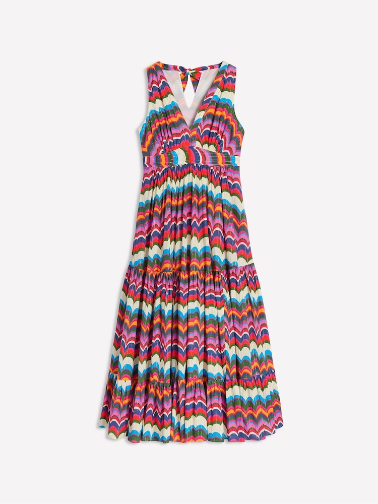 Boden Red Serena Cotton Tie Maxi Dress - Image 7 of 7