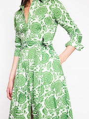 Boden Green Amy Cotton Midi Shirt Dress - Image 5 of 7