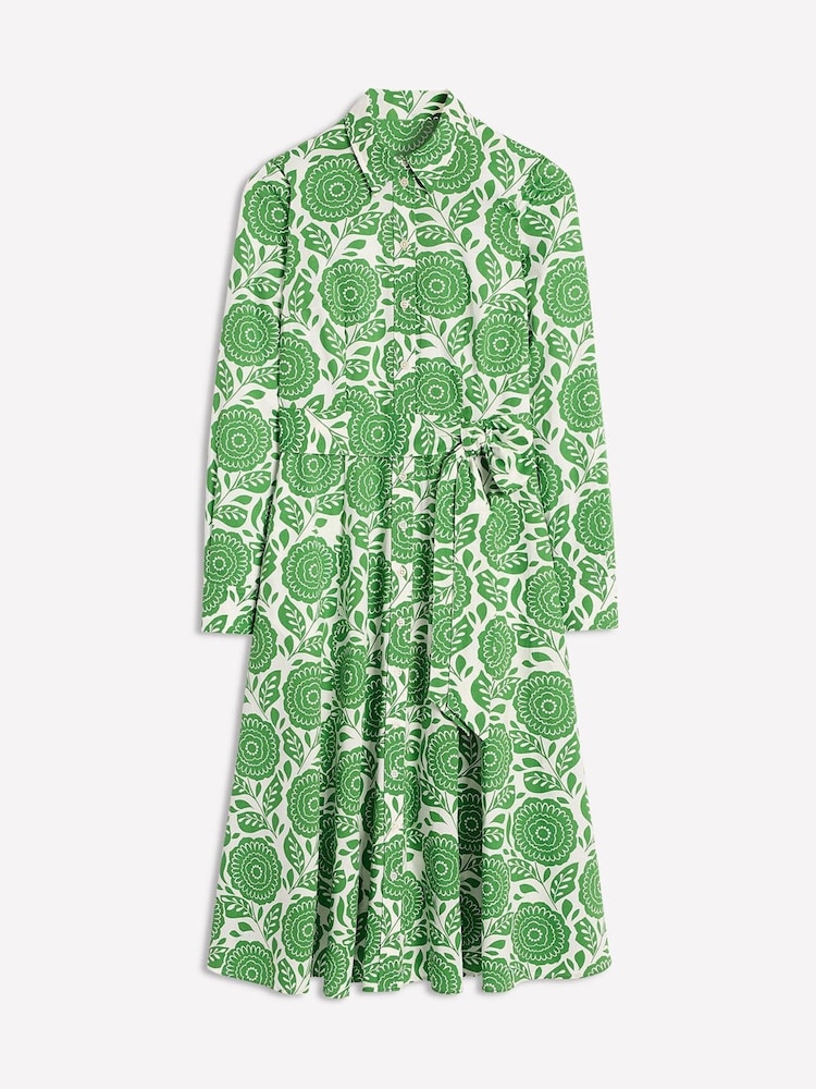 Boden Green Amy Cotton Midi Shirt Dress - Image 7 of 7