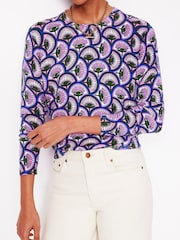 Boden Pink Emilia Cotton Crew Jumper - Image 2 of 5