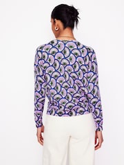 Boden Pink Emilia Cotton Crew Jumper - Image 3 of 5