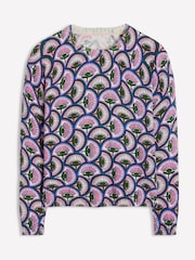 Boden Pink Emilia Cotton Crew Jumper - Image 5 of 5