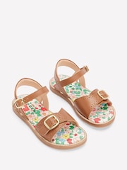 Boden Brown Leather Buckle Sandals - Image 2 of 3