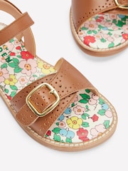 Boden Brown Leather Buckle Sandals - Image 3 of 3