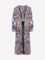 Boden Blue Lily Long Sleeved Midi Dress - Image 6 of 6