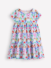 Boden Blue Dark Ariel Twirly 100% Cotton Jersey Dress - Image 1 of 5