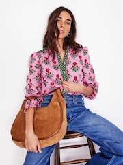 Boden Pink Arabella 100% Cotton Blouse - Image 1 of 6
