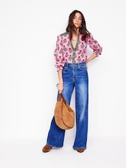 Boden Pink Arabella 100% Cotton Blouse - Image 3 of 6