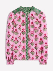 Boden Pink Arabella 100% Cotton Blouse - Image 6 of 6