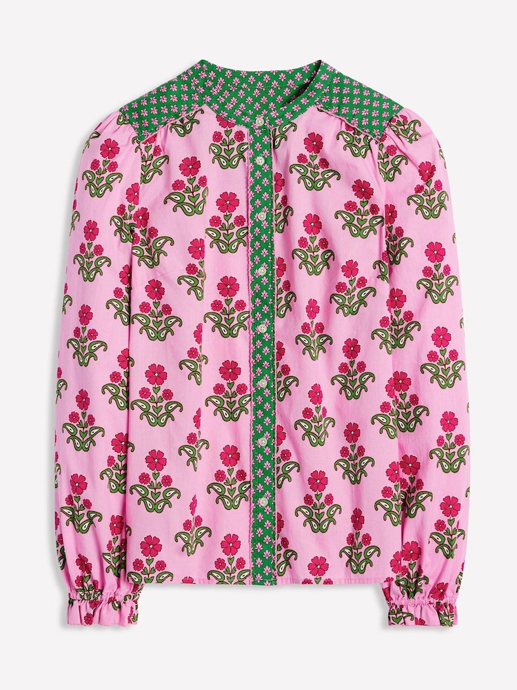Boden Pink Arabella 100% Cotton Blouse - Image 6 of 6 Boden Pink Arabella 100% Cotton Blouse - Image 6 of 6