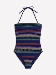 Boden Blue Milos Smocked Swimsuit - Image 5 of 6