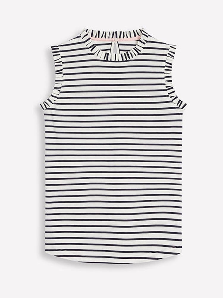 Boden Cream Supersoft Frill Detail Vest - Image 5 of 5 Boden Cream Supersoft Frill Detail Vest - Image 5 of 5