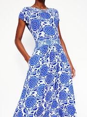 Boden Blue Melanie Jersey Midi Dress - Image 2 of 6
