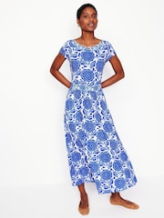 Boden Blue Melanie Jersey Midi Dress - Image 5 of 6