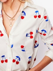 Boden White Sienna Embroidered Shirt - Image 2 of 6
