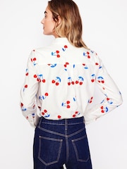 Boden White Sienna Embroidered Shirt - Image 3 of 6