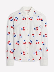 Boden White Sienna Embroidered Shirt - Image 6 of 6