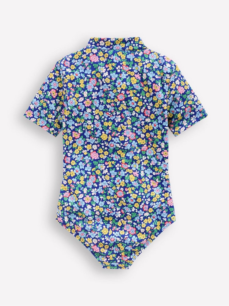 Boden Blue Short Sleeved Swimsuit - Image 2 of 3