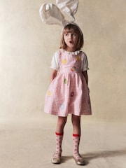 Boden Pink Gladys Pinafore Dress - Image 1 of 4