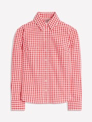Boden Red Gingham  Sienna Cotton Shirt - Image 6 of 6