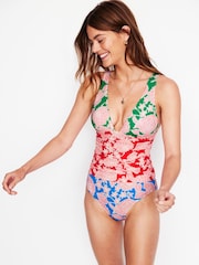 Boden Red Mykonos Deep V Swimsuit - Image 1 of 7