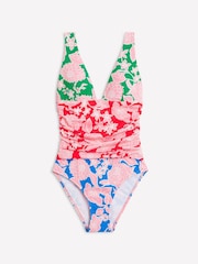 Boden Red Mykonos Deep V Swimsuit - Image 6 of 7