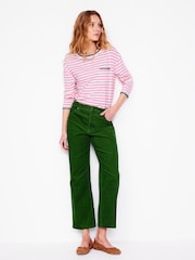 Boden Pink Blanket Stitch 100% Cotton Top - Image 4 of 5
