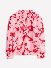 Boden Red Grace 100% Linen Top - Image 5 of 5