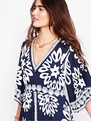 Boden Blue Maya Kimono Jersey Maxi Dress - Image 3 of 7