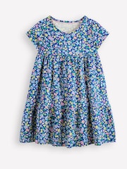 Boden Blue Ariel Twirly 100% Cotton Jersey Dress - Image 2 of 4