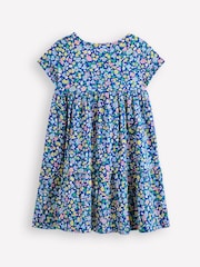 Boden Blue Ariel Twirly 100% Cotton Jersey Dress - Image 3 of 4