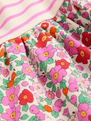 Boden Pink Posie Frill Sleeve 100% Cotton Dress - Image 3 of 3
