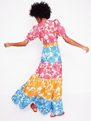 Boden Pink Bella Puff Sleeve Maxi Dress - Image 4 of 6
