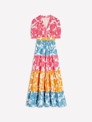 Boden Pink Bella Puff Sleeve Maxi Dress - Image 6 of 6