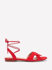 Boden Red Heart Detail Flat Sandals - Image 2 of 5