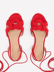 Boden Red Heart Detail Flat Sandals - Image 4 of 5