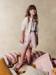 Boden Pink Tulle Appliqué Skirt - Image 4 of 4