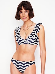 Boden Blue Evia Ruffle Bikini Top - Image 5 of 8