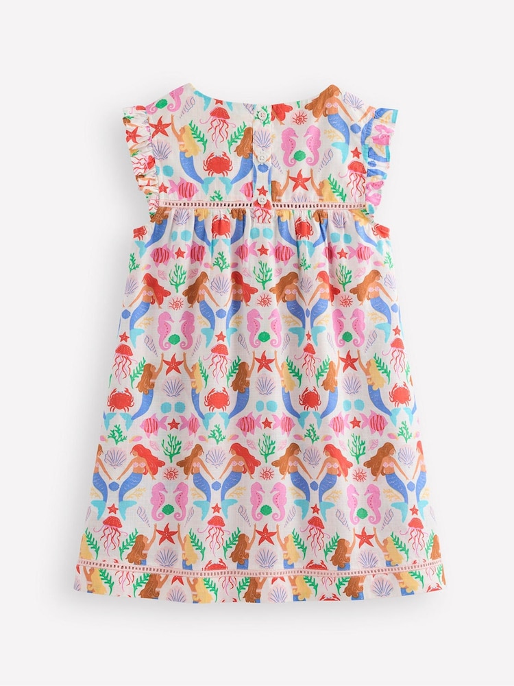 Boden Blue Mermaid Celia Woven Holiday Dress - Image 2 of 3