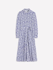 Boden Blue Marcia Jersey Midi Shirt Dress - Image 7 of 7