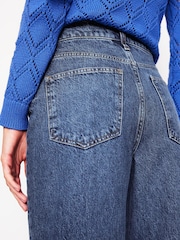 Boden Blue Mid Rise 100% Cotton Relaxed Jeans - Image 3 of 7