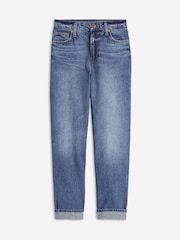 Boden Blue Mid Rise 100% Cotton Relaxed Jeans - Image 7 of 7