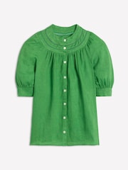 Boden Green Bea 100% Linen Top - Image 5 of 5
