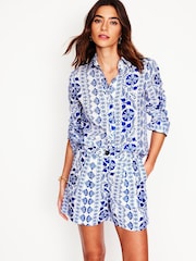 Boden Blue Sienna 100% Linen Shirt - Image 1 of 6