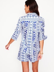 Boden Blue Sienna 100% Linen Shirt - Image 3 of 6