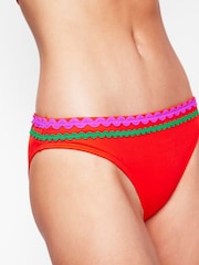 Boden Red Porto Bikini Bottoms - Image 3 of 5