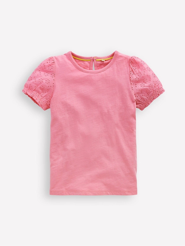 Boden Broderie Mix 100% Cotton T-Shirt - Imagen 1 de 3