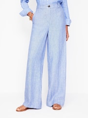 Boden Blue Westbourne 100% Cotton Trousers - Image 2 of 6